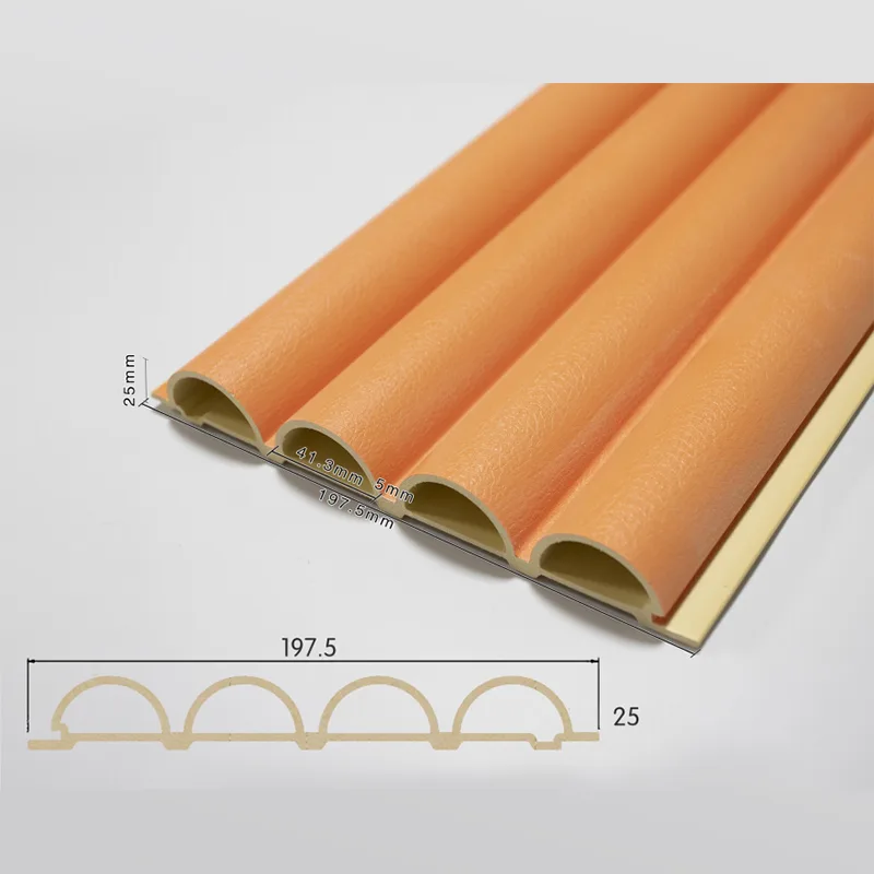186 Hul halvcirkulær 4-gitter riflet panel