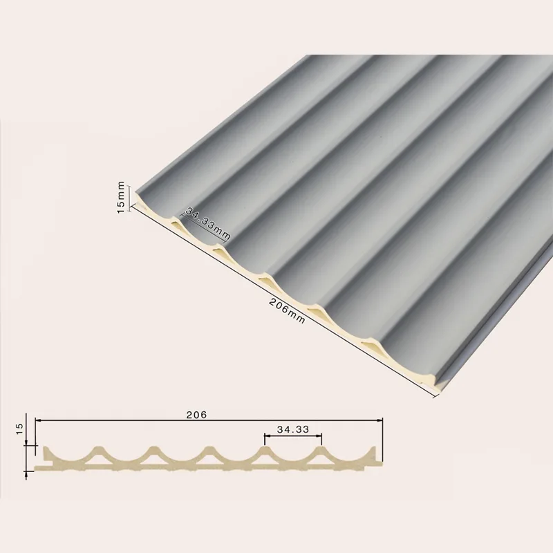 206 hult forsænket 6-gitter riflet panel